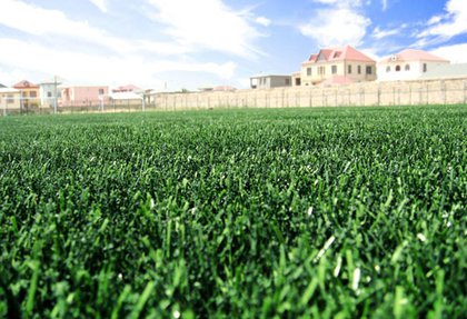 Stadium and football field with artificial turf for FC "Baku"