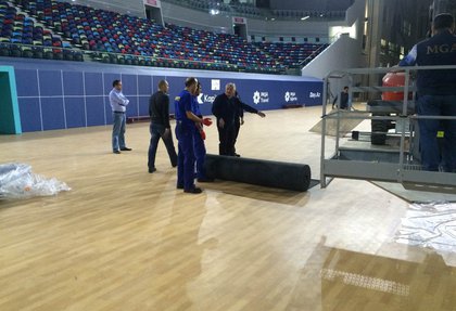 Taraflex floor covering for table tennis from Gerflor