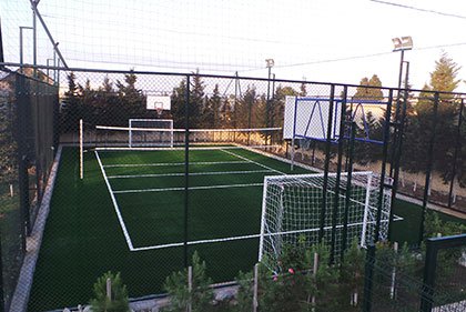 Outdoor universal playground for personal usage in Bilgah settlement